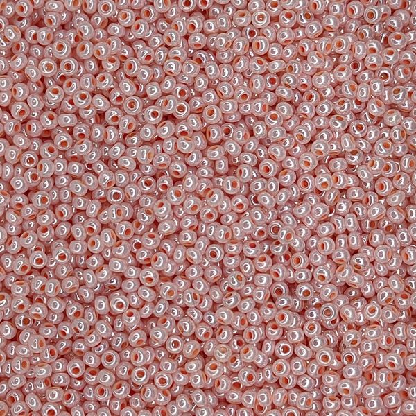 37389 чеський бісер Preciosa 10 грам перлинний рожево-персиковий Б/50/0394 фото