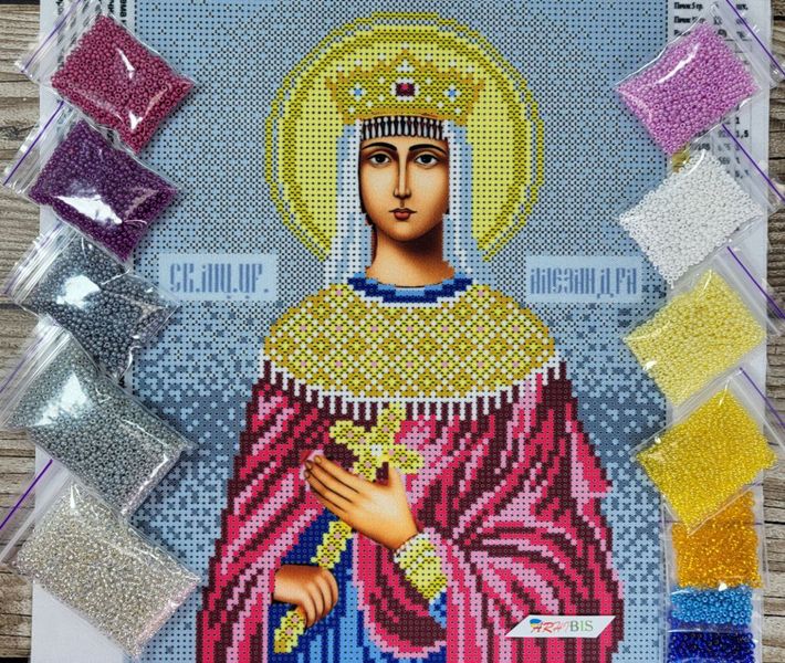 330 Свята Олександра, набір для вишивки бісером ікони 330 фото