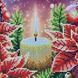 А3Н_573 Candle with Christmas Flowers (36,5*27 cm), bead embroidery kit of the picture