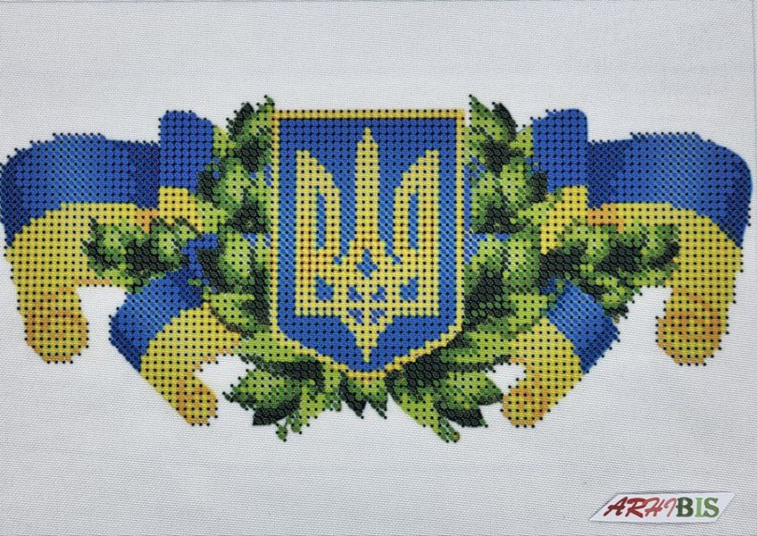 А5-Д-039 Украинская символика, схема для вышивки бисером картины схема-ак-А5-Д-039 фото