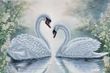 3105 Swans (36*54 cm), bead embroidery kit of the picture