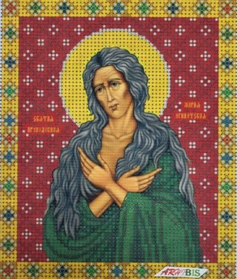 425-94487 Свята Марія Єгипетська, набір для вишивки бісером ікони 425-94487 фото