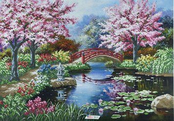А2-К-1351 Blooming Garden (42*59,5 cm), bead embroidery kit of the picture