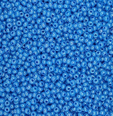 17336 чеський бісер Preciosa 10 грам алебастровий блакитний насичений Б/50/0270 фото