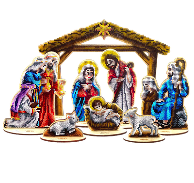 Вертеп_200 Рождество Христово набор для вышивки бисером по дереву Вертеп_200 фото