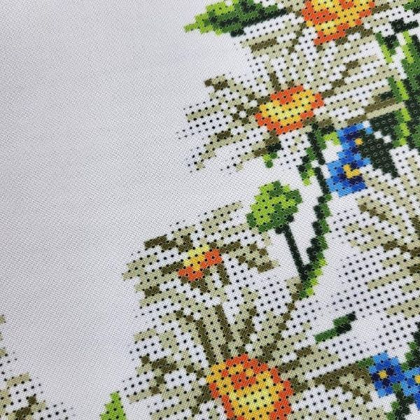 8040 Bead embroidery blank for a large towel 220*30 cm with wild flowers