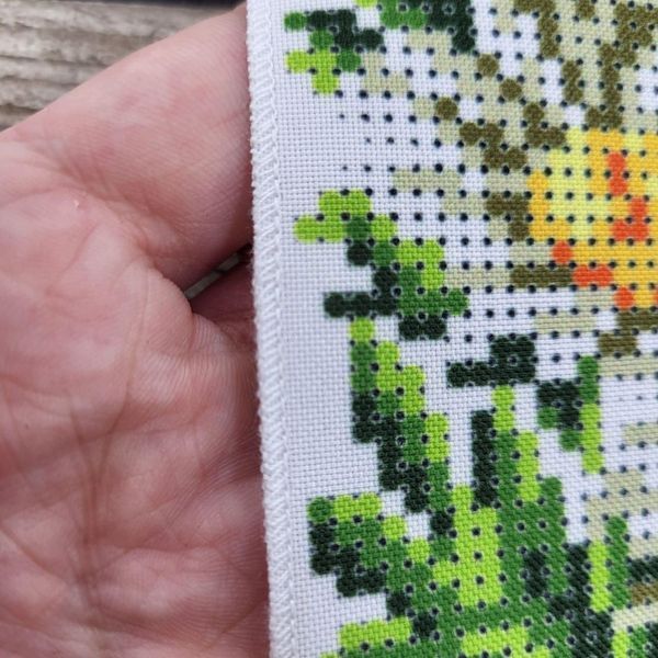 8040 Bead embroidery blank for a large towel 220*30 cm with wild flowers