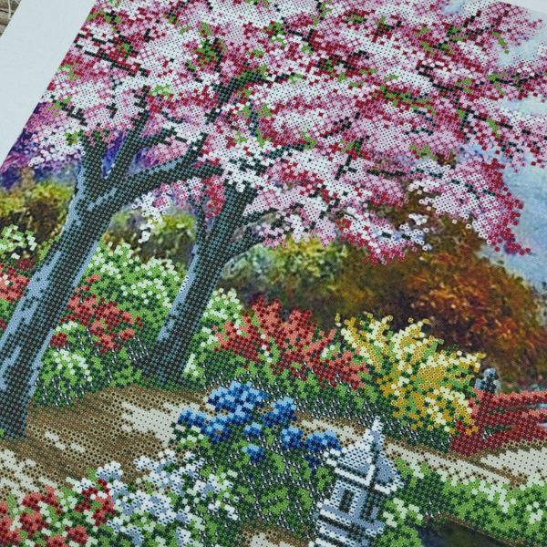 А2-К-1351 Цветущий сад, набор для вышивки бисером картины А2-К-1351 фото