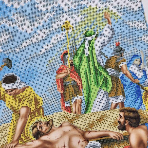 В695 Ісуса прибивають до хреста (Хресна дорога), набір для вишивки бісером В695 фото