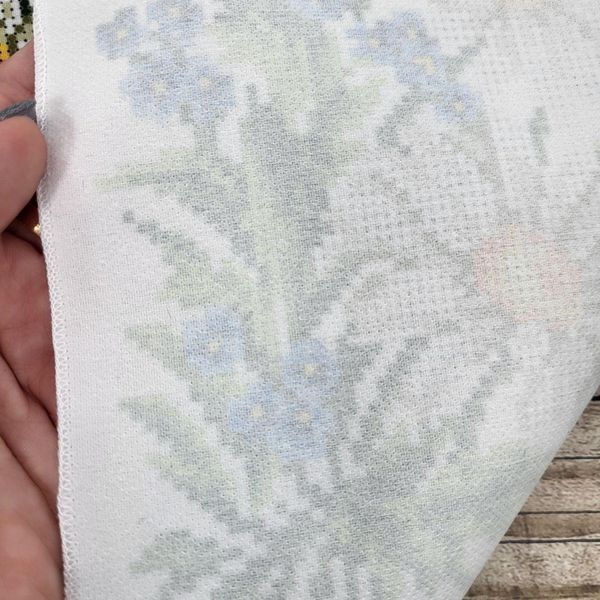 8040 Bead embroidery blank for a large towel 220*30 cm with wild flowers