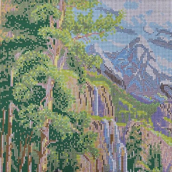 НИК-1352 Горный водопад, набор для вышивки бисером картины nik-1352 фото