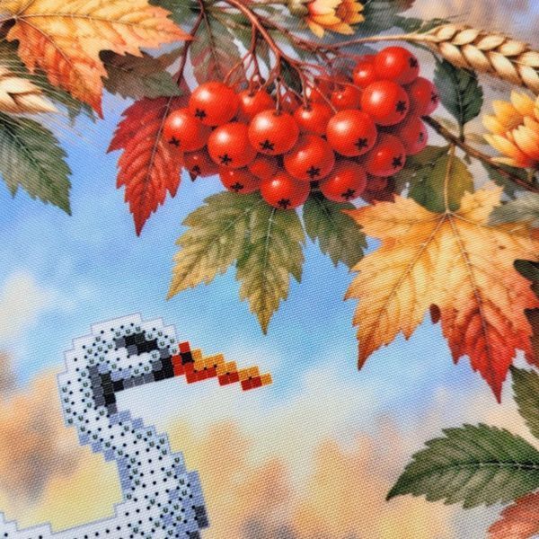 КВ_3032 Stork (29.5 x 29.5 cm), bead embroidery kit