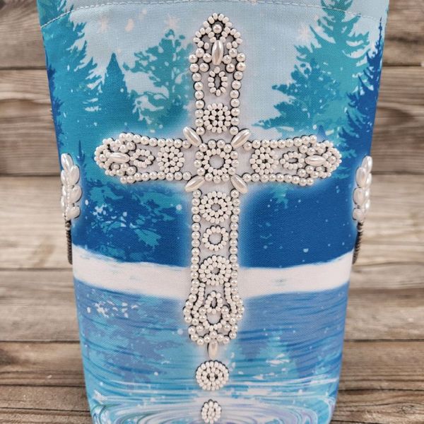 СДБ_019 Сумочка для банки со святой водой на Крещение, набор для вышивки бисером СДБ_019 фото