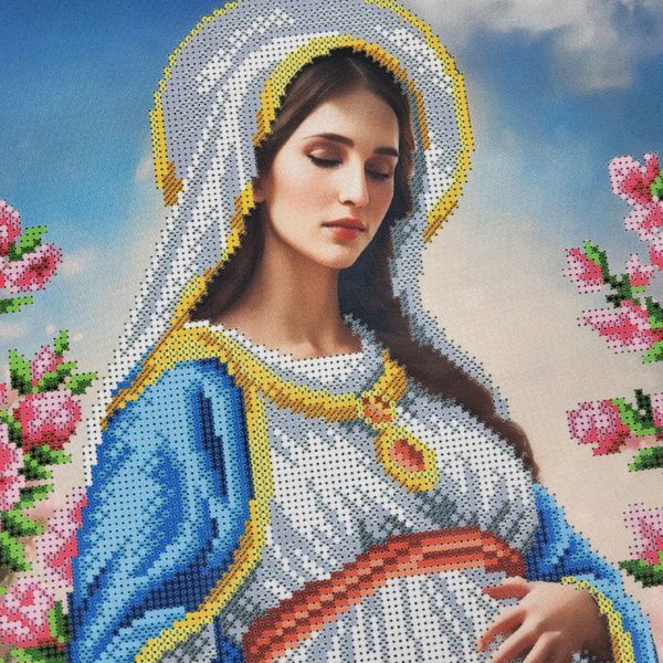 В700 Вагітна Діва Марія, набір для вишивки бісером ікони В700 фото