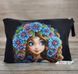 Cosmetic Bag_312 Girl with Cornflowers (25,5*17*3,5 cm), bead embroidery blank for a cosmetic bag