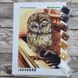 А4-К-1223 Owl Musician (21*29,7 cm), bead embroidery kit of the picture