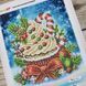 БС-4311 Christmas Cake (19*23 cm), bead embroidery kit of the picture
