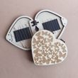 060687 Wooden needle case Butterflies with a magnetic strip for needles