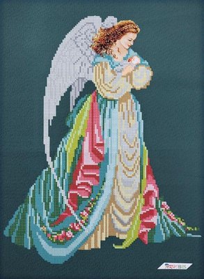 3553 Ангел с младенцем, набор для вышивки бисером картины 3553 фото