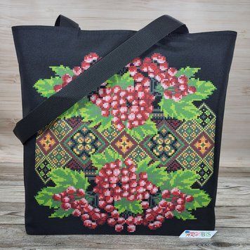 3537-9014 Український орнамент (35*37 см), заготовка для вишивки бісером шопера схема-ба-3537-9014 фото