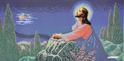 ІОГ Ісус на Оливній горі, набір для вишивання бісером ікони ІОГ фото