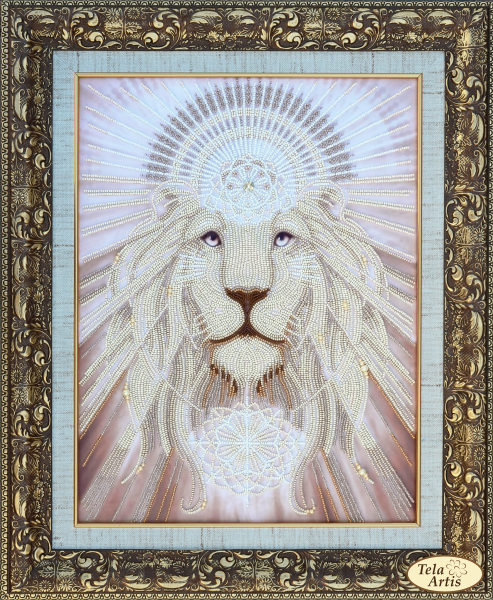 ТК-092 Wise Kazi (30*40 cm), bead embroidery pattern of the picture with a lion