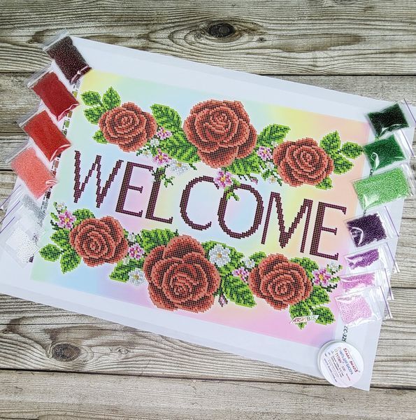 БС-3297 Welcome (27*36 cm), bead embroidery kit of the picture