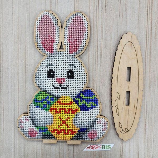 ФІН_096 Пасхальный кролик, набор для вышивки бисером по дереву ФІН_096 фото