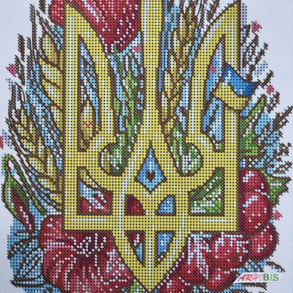 А4-К-1239 Украинский герб, схема для вышивки бисером картины схема-ак-А4-К-1239 фото
