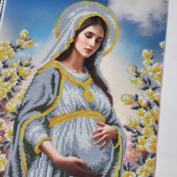 В701 Вагітна Діва Марія, набір для вишивки бісером ікони В701 фото
