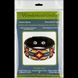 FLBB-010 Bead Embroidery Bracelet Kit on Black Eco Leather, 3x22 cm