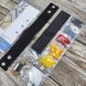 FLBB-010 Bead Embroidery Bracelet Kit on Black Eco Leather, 3x22 cm