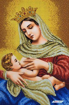 A3009 Madonna and Child (40*60 cm), bead embroidery kit of the icon