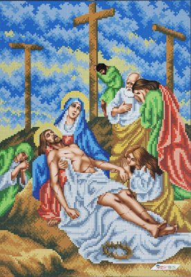 В697 Ісуса знімають із хреста (Хресна дорога), набір для вишивки бісером АБВ 00019447 фото