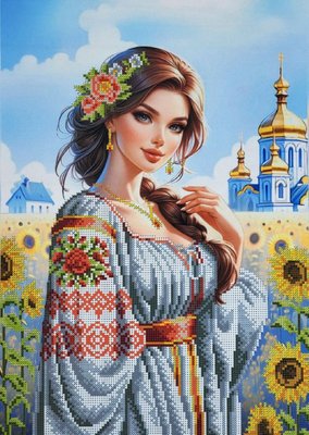 В592 Україночка, набір для вишивки бісером В592 фото