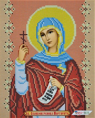 БСР-4163 Свята Маргарита (Марина), набір для вишивки бісером ікони БСР-4163 фото