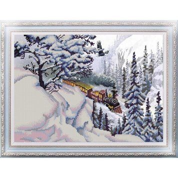 НИК-9937 Train (29*39 cm), bead embroidery kit of the picture