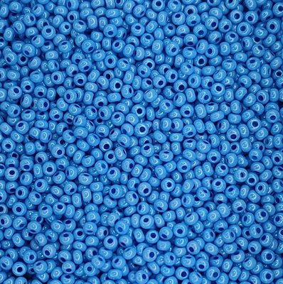 16336 чеський бісер Preciosa 10 грам перлинний блакитний насичений Б/50/0221 фото