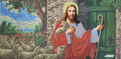 ІСД Ісус стукає у двері, набір для вишивання бісером ікони ІСД фото
