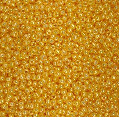 17383 чеський бісер Preciosa 10 грам алебастровий помаранчево-жовтий Б/50/0273 фото