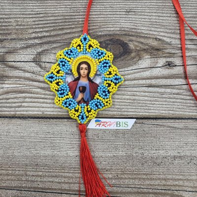 Оберіг_107 Архангел Рафаил с молитвой, набор для вышивки бисером оберега Оберіг_107 фото