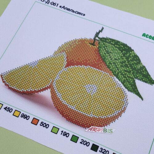 А5-Д-061 Апельсин, схема для вишивання бісером картини схема-ак-А5-Д-061 фото