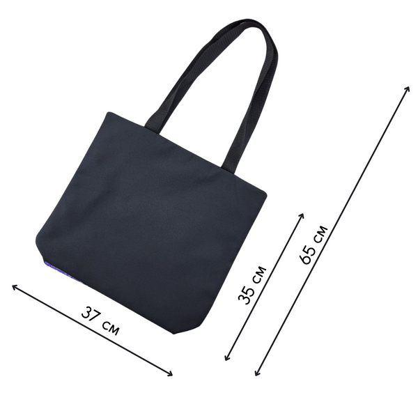 3537-9013 Синій метелик (35*37 см), набір для вишивки бісером шопера 3537-9013 фото