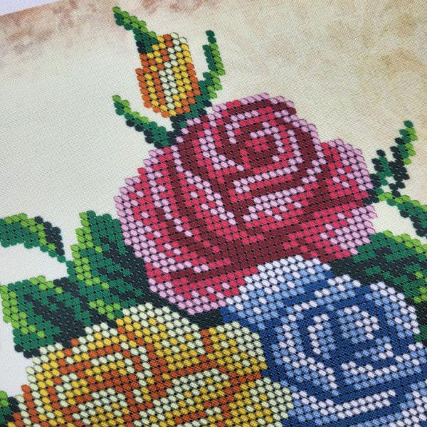 А4Н_235 Рози, набор для вышивки бисером картины ВР 01608 фото