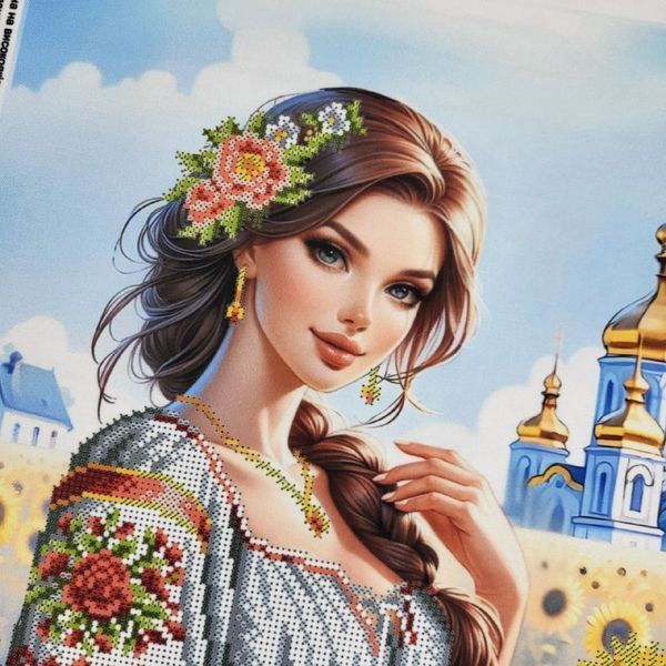 В592 Україночка (30*42 см), набір для вишивки бісером В592 фото