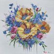 ТА-517 Yellow-and-Blue Sonata-2 (30*30 cm), bead embroidery kit of the patriotic picture