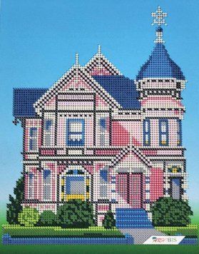 2348 House of Harmony (25,3*19,7 cm), bead embroidery kit for a picture