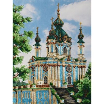 Т-0693 Андріївська церква Київ, набір для вишивання бісером картини Т-0693 фото