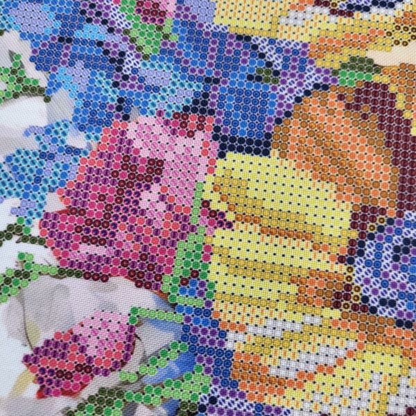 ТА-517 Yellow-and-Blue Sonata-2 (30*30 cm), bead embroidery kit of the patriotic picture