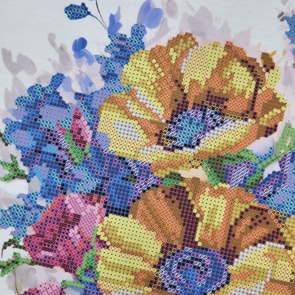 ТА-517 Yellow-and-Blue Sonata-2 (30*30 cm), bead embroidery kit of the patriotic picture